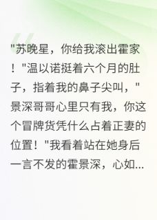 悔婚当夜,权臣前夫哭着跪求复合霍景深晚星by一见卿卿误终生免费看