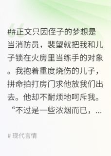 （全集-免费）为了给侄子练手，老公把儿子关进火房完本小说_裴望任清雪全文免费阅读