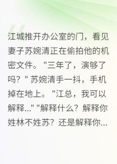 江城苏婉清豪门假妻,三年骗局终曝光完结版小说全文免费阅读