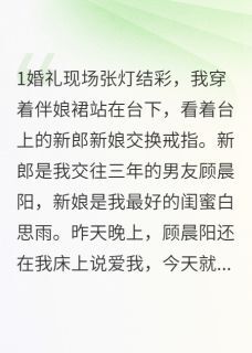 精彩小说男友娶闺蜜那天我当伴娘清歌白思雨顾晨阳全章节在线阅读
