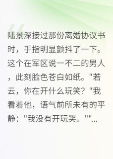 主角陆景深若云小说,重生:首长,我们离婚吧免费阅读全文