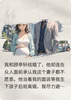 【新书】与总裁隐婚后主角顾亭轩江池全文全章节小说阅读