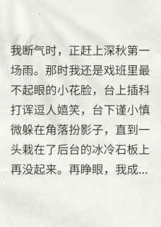 被戏班大佬捡走后小说免费阅读 谢连秋戏班大结局完整版